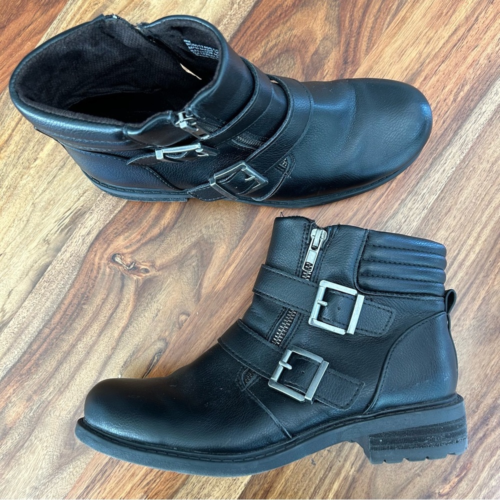 Boc by Bjorn Collins buckled moto boot